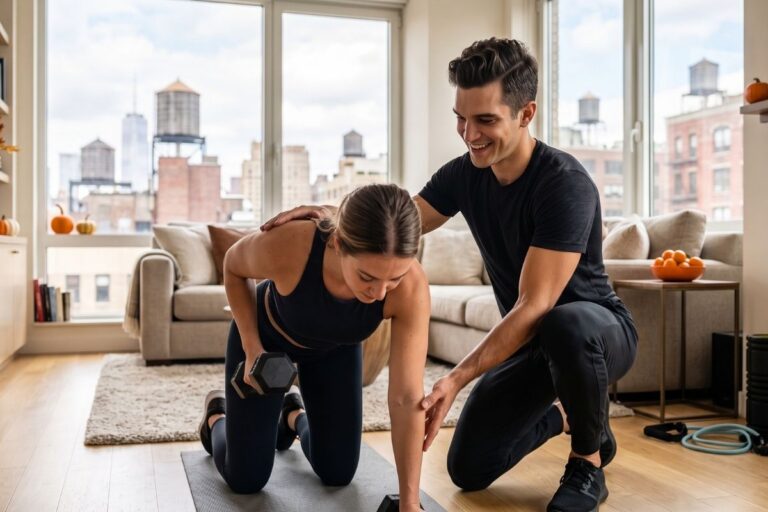 Home Personal Trainer NYC Dumbbell Coaching